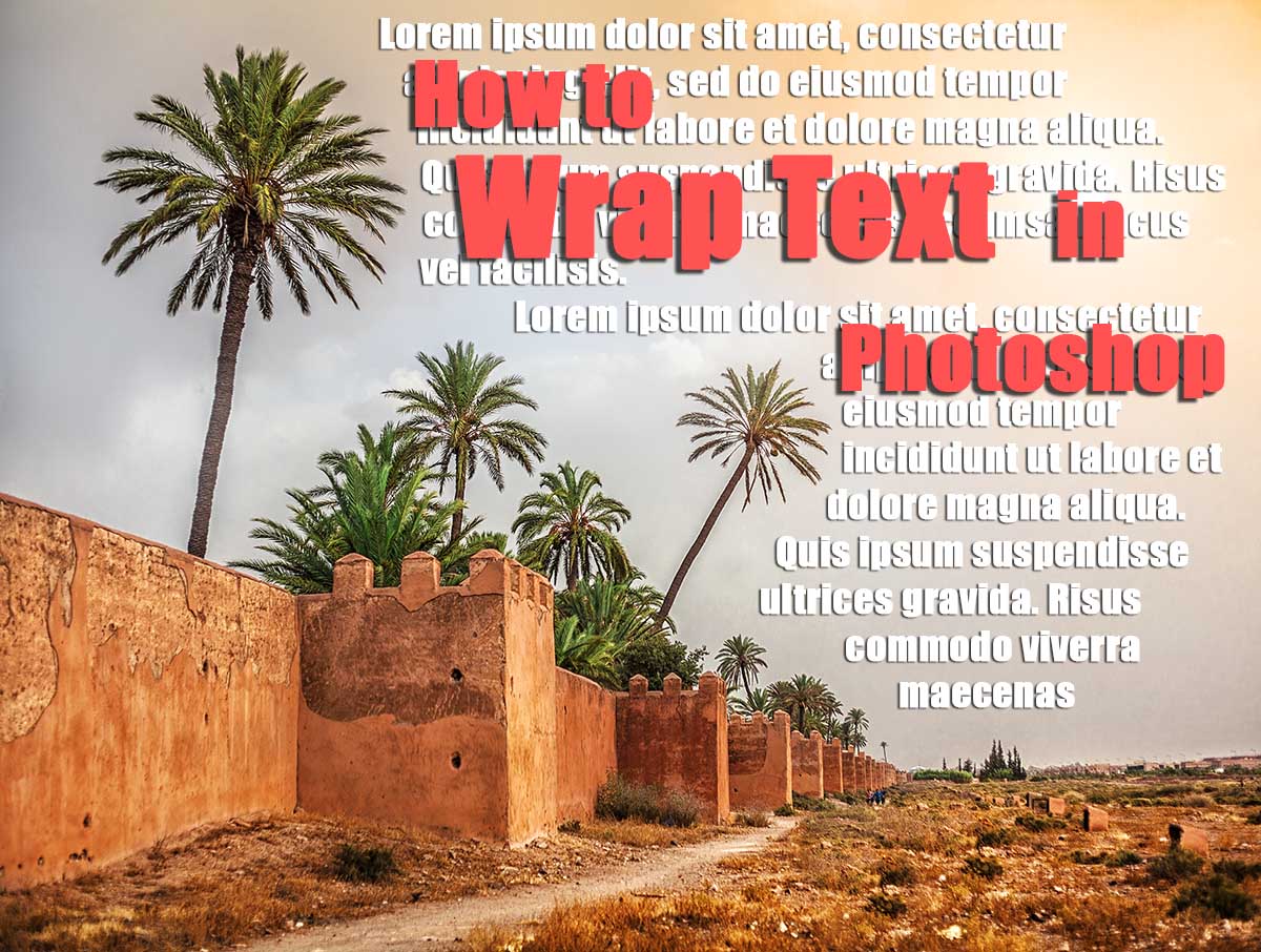 text wrap in photoshop cc for mac